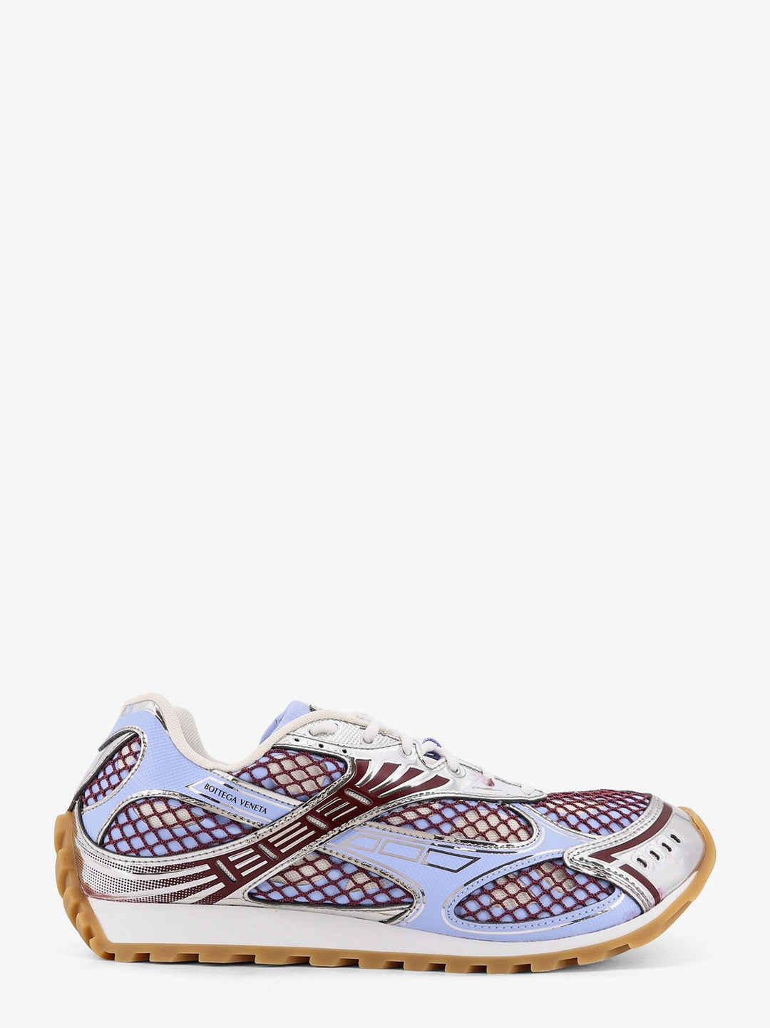 Orbit leather and mesh sneakers