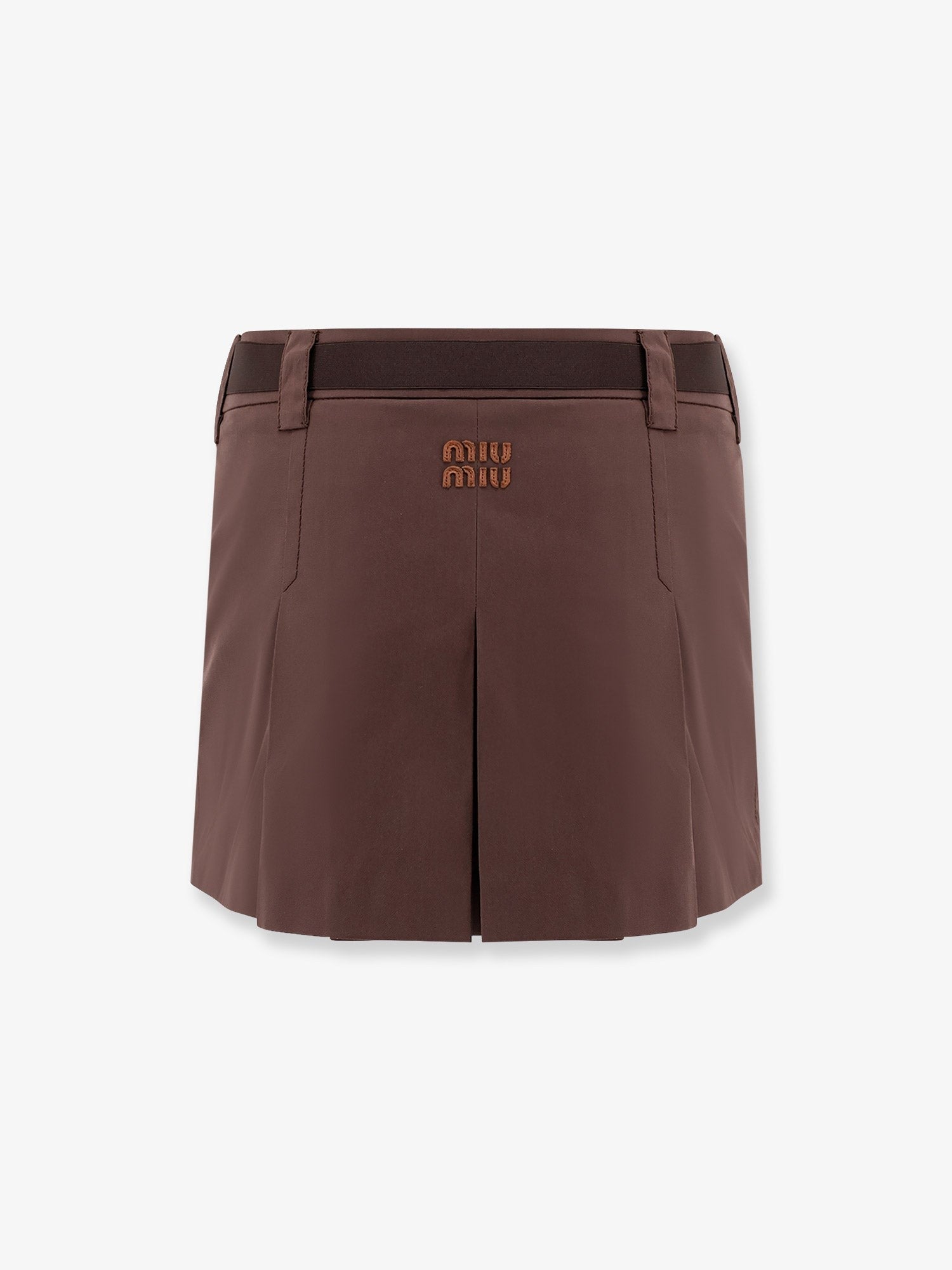 スカート MIU MIU Panama pleated mini skirt with belt Panama pleated mini skirt with belt MIU MIU - Nugnes1920