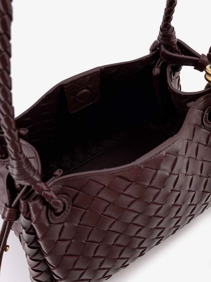 Parachute leather shoulder bag
