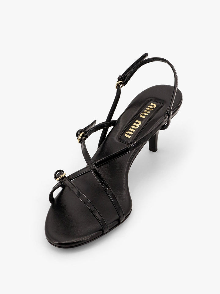 Patent leather sandals