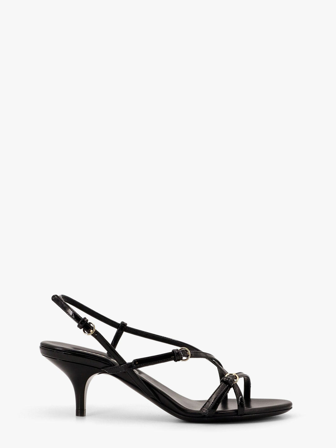 Patent leather sandals