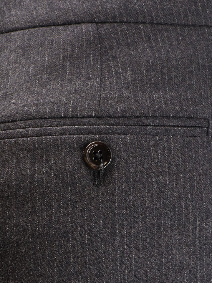 Pinstripe wool trousers