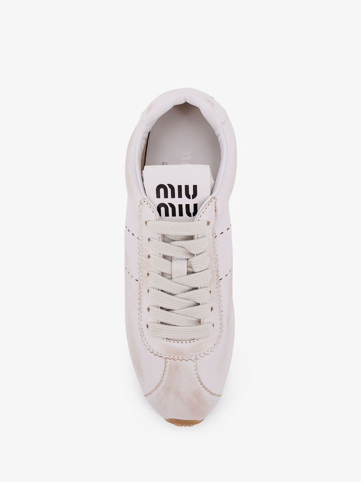 Plume low-top leather sneakers