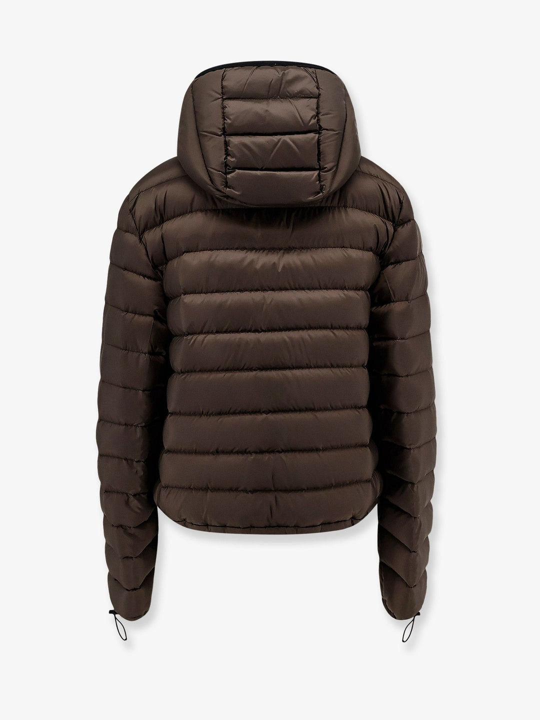 Recycled polyester hooded down jacket