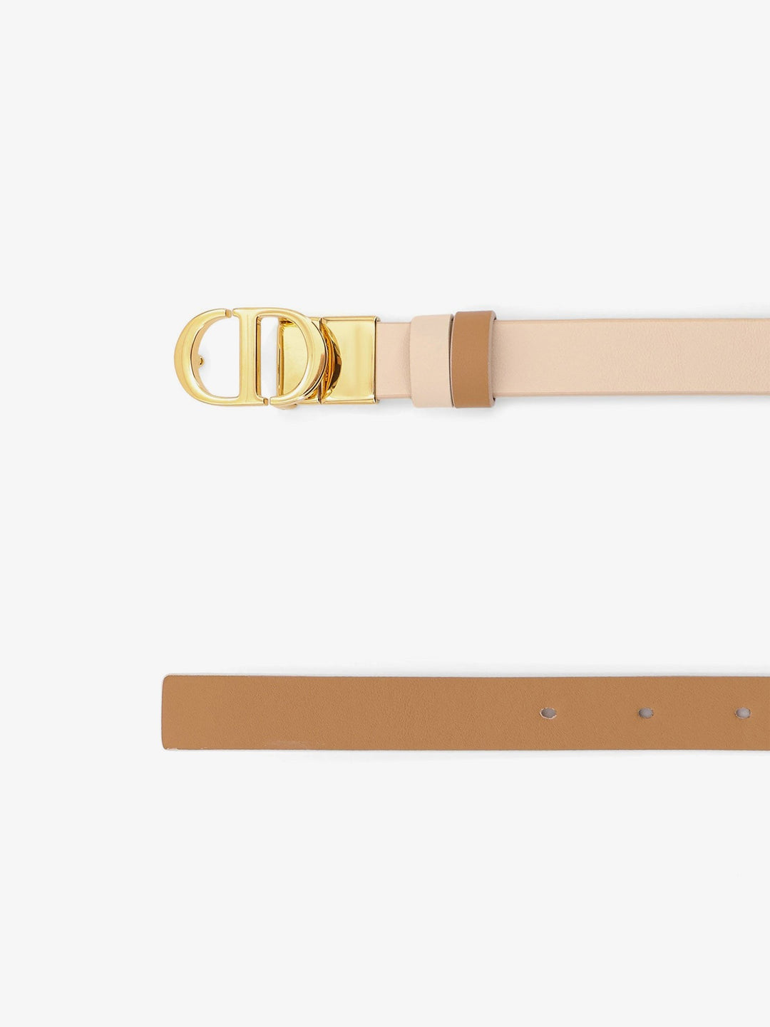 Reversible leather belt