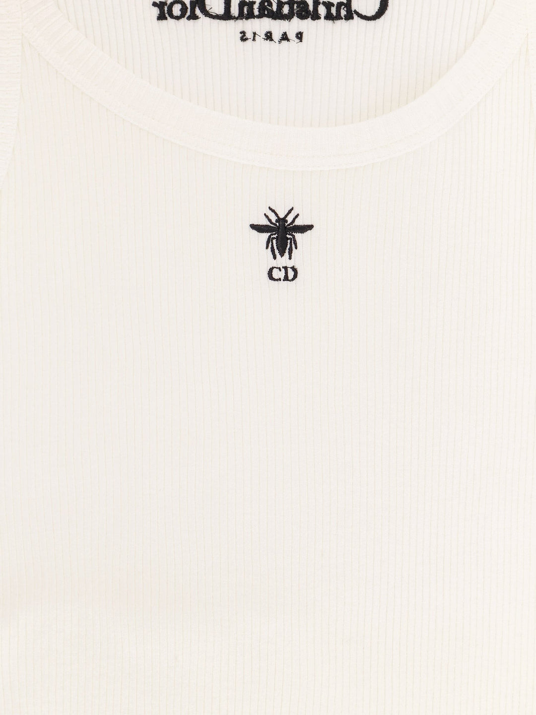 Ribbed cotton tank top
