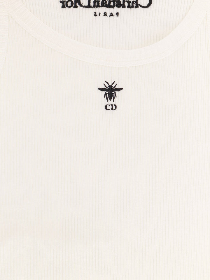 Ribbed cotton tank top