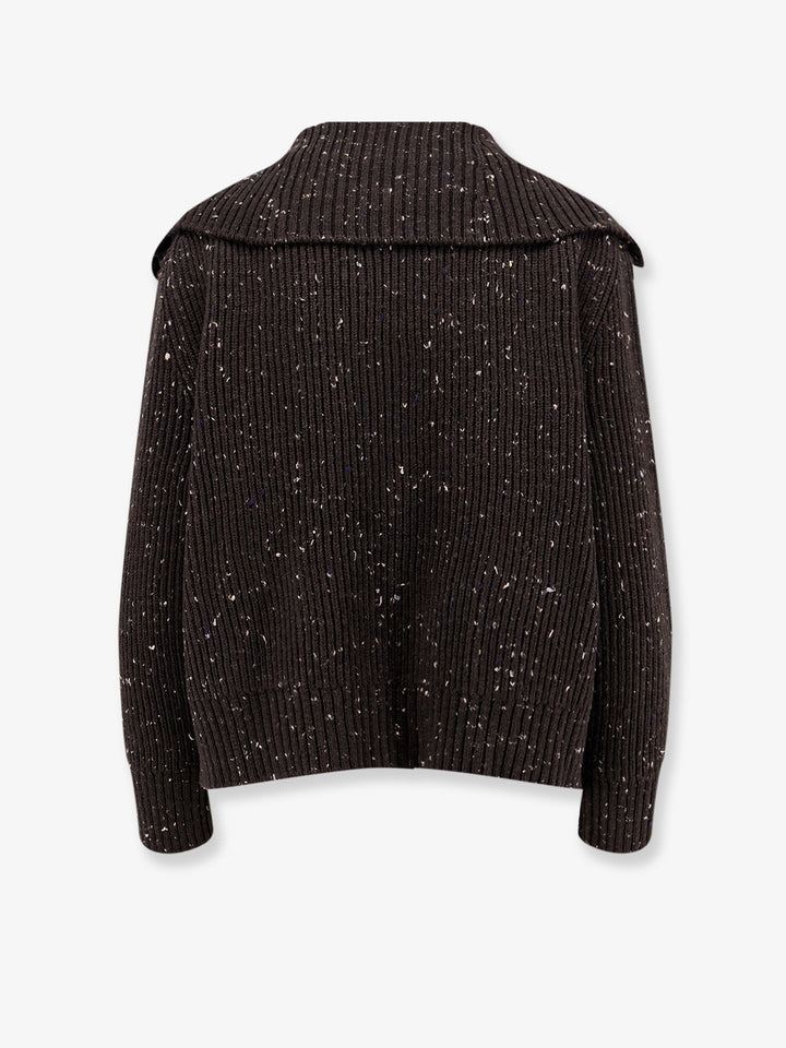 Ribbed wool cardigan