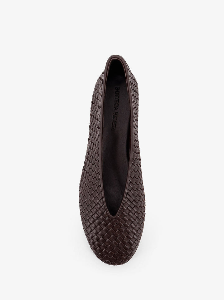 Rosa woven leather ballerinas
