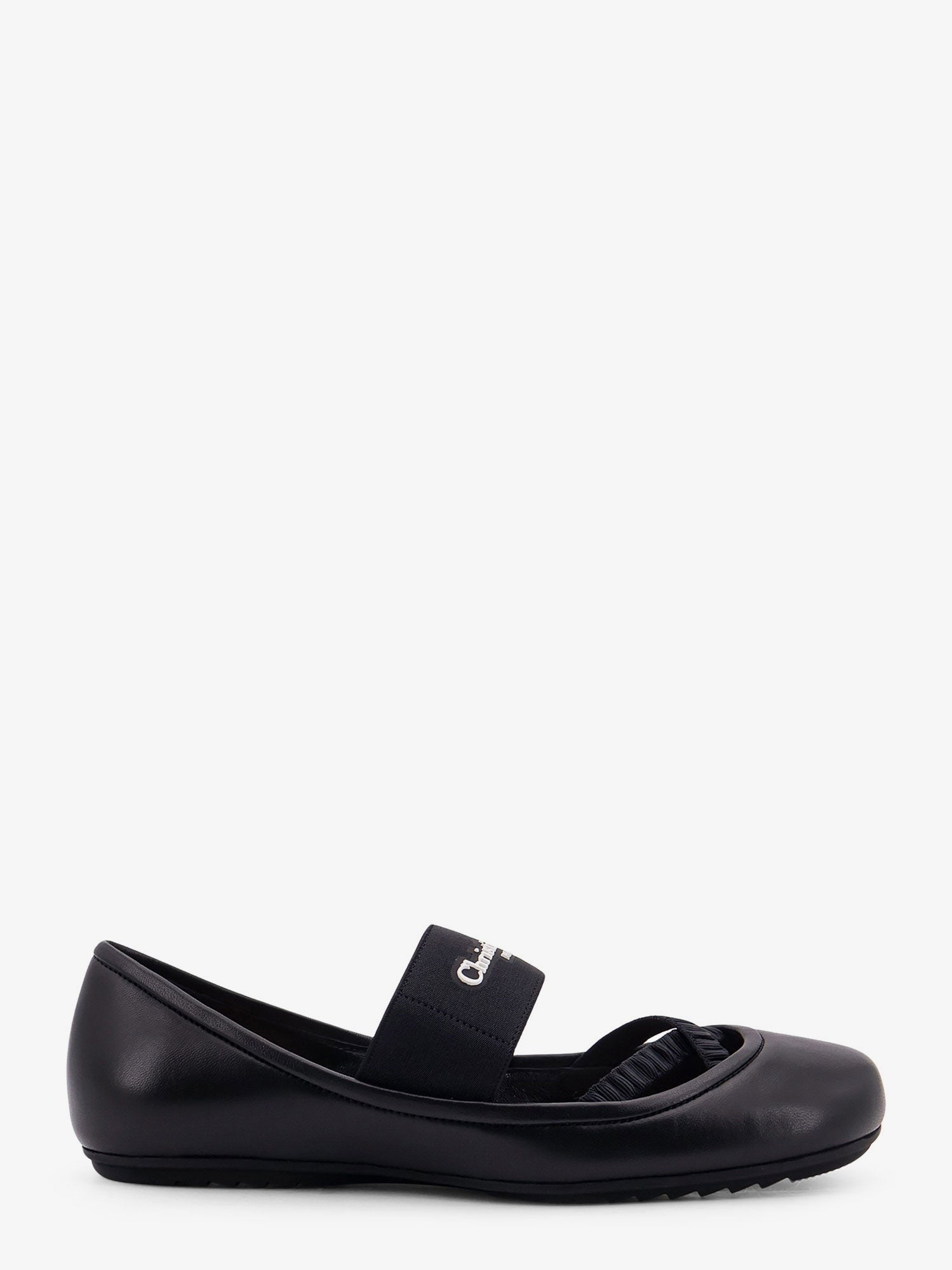 バレエシューズ Dior punk leather ballerinas Dior Punk Ballet Flat Golden Saddle Cotton and Black
