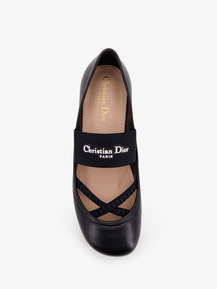 Shade leather ballerinas with elastic bands