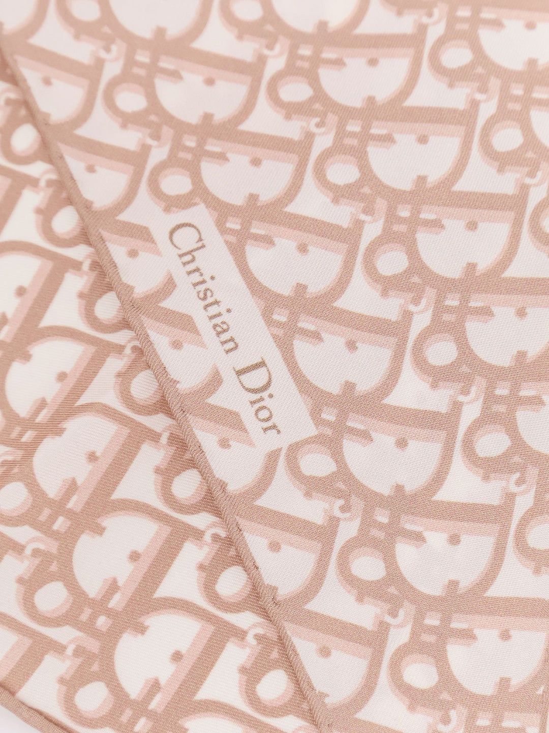 Silk foulard with Dior Oblique motif