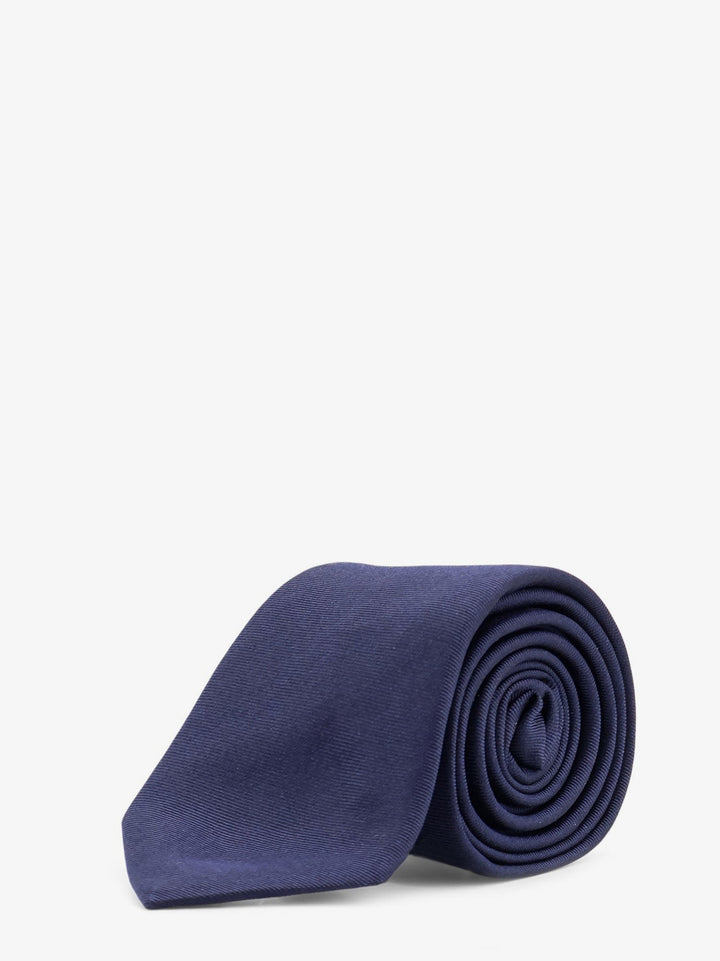 Silk tie with Dior Oblique logo embroidery