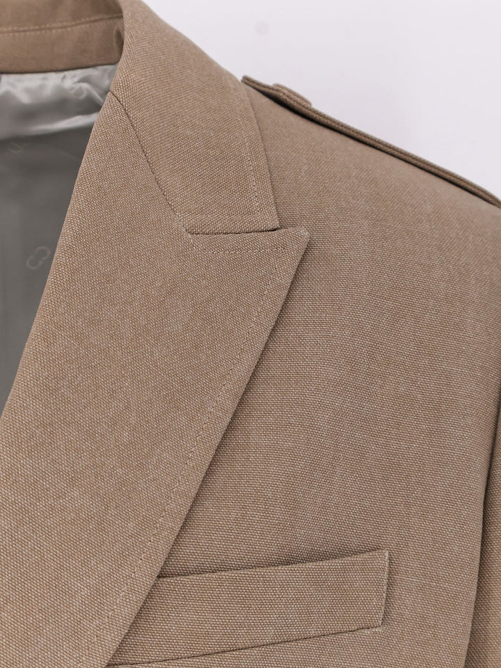 Single-breasted virgin wool blazer