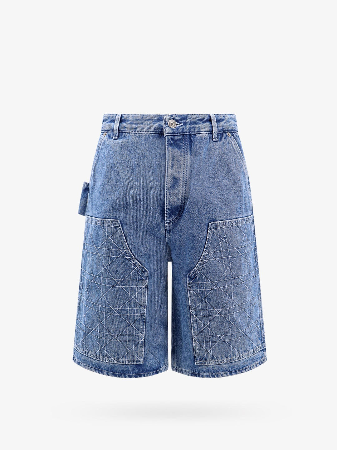 Six pockets denim bermuda shorts