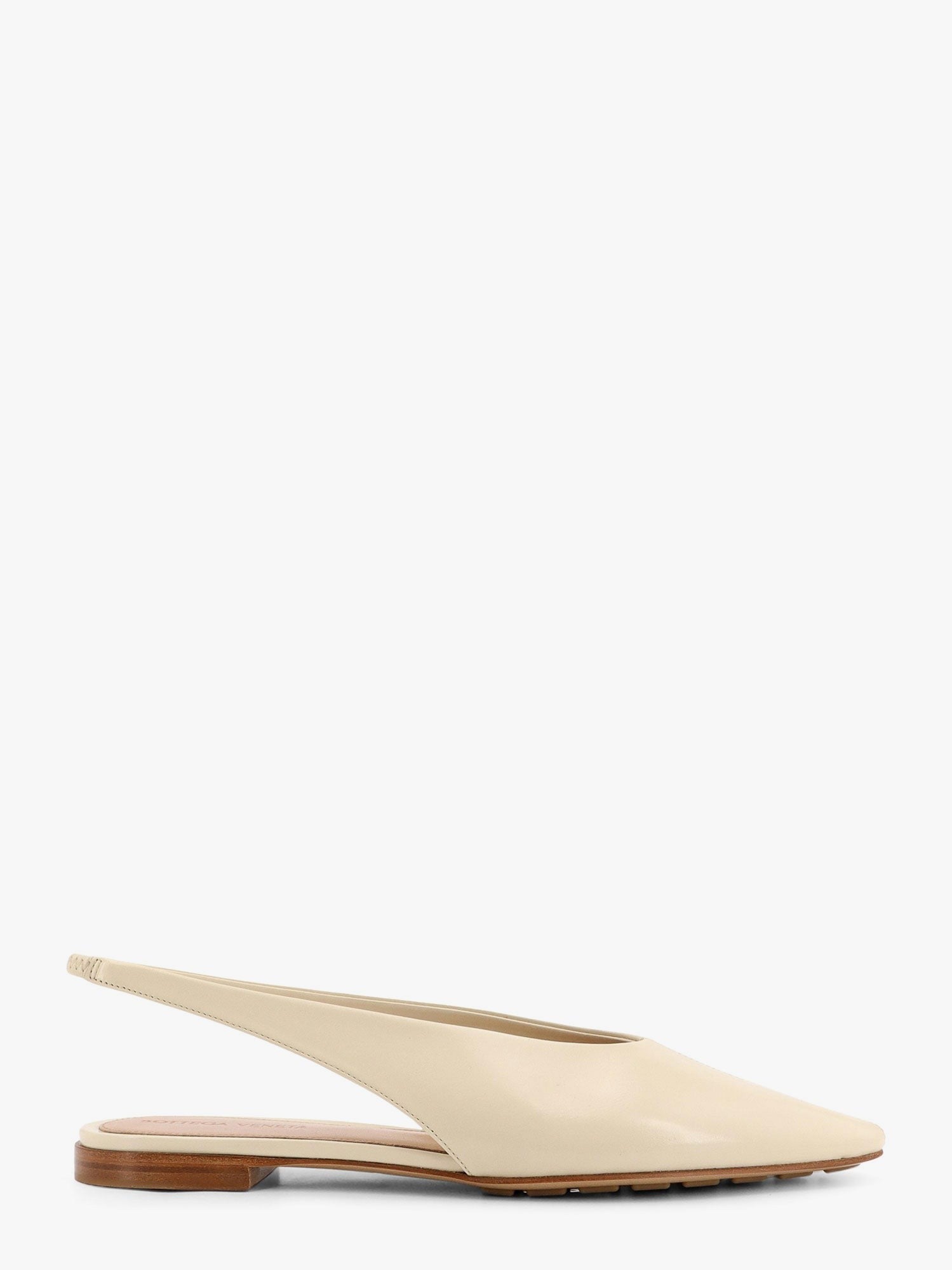 フラットシューズ BOTTEGA VENETA Sofia flat leather slingback Bianco Sofia flat leather slingbacks – Choosh