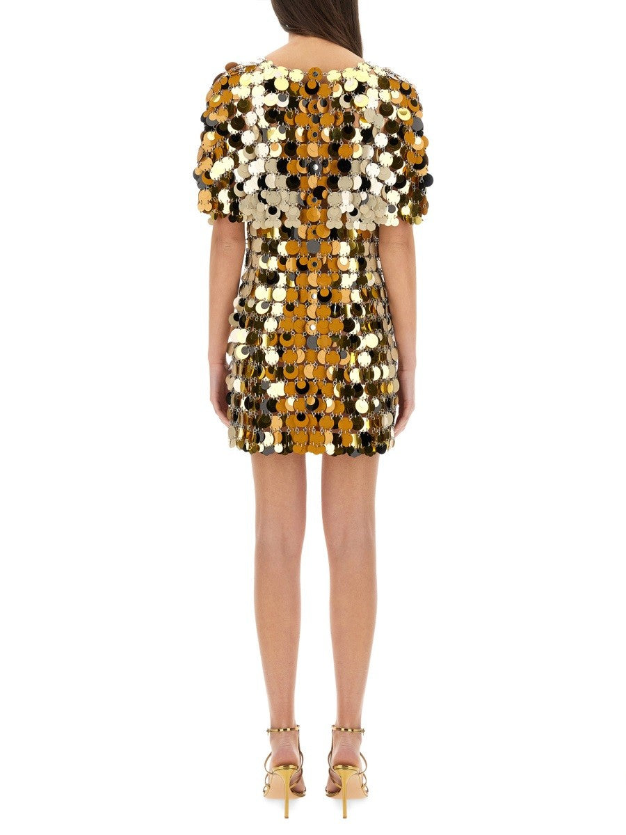 SPARKLE DISCS MINI DRESS