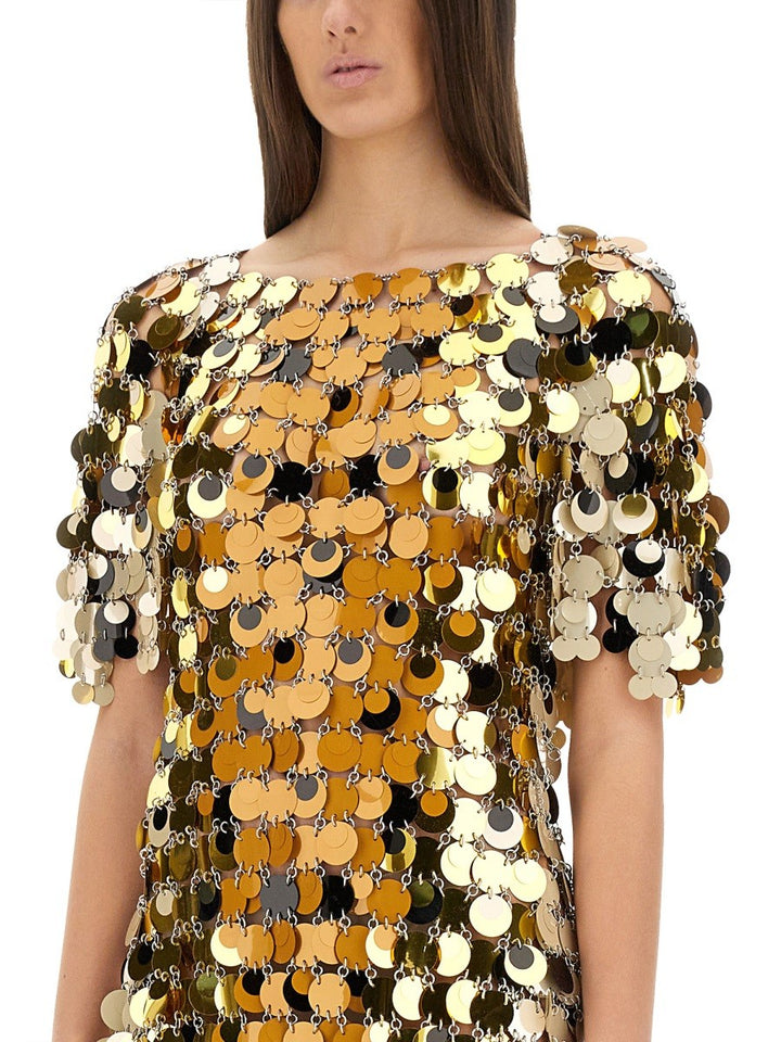 SPARKLE DISCS MINI DRESS