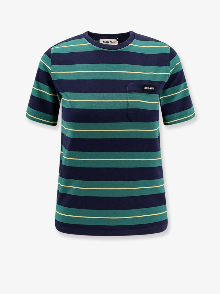 Striped cotton jersey T-shirt