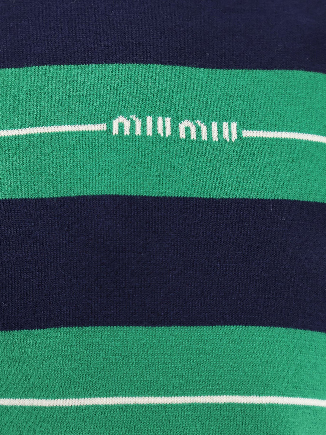 Striped cotton polo shirt