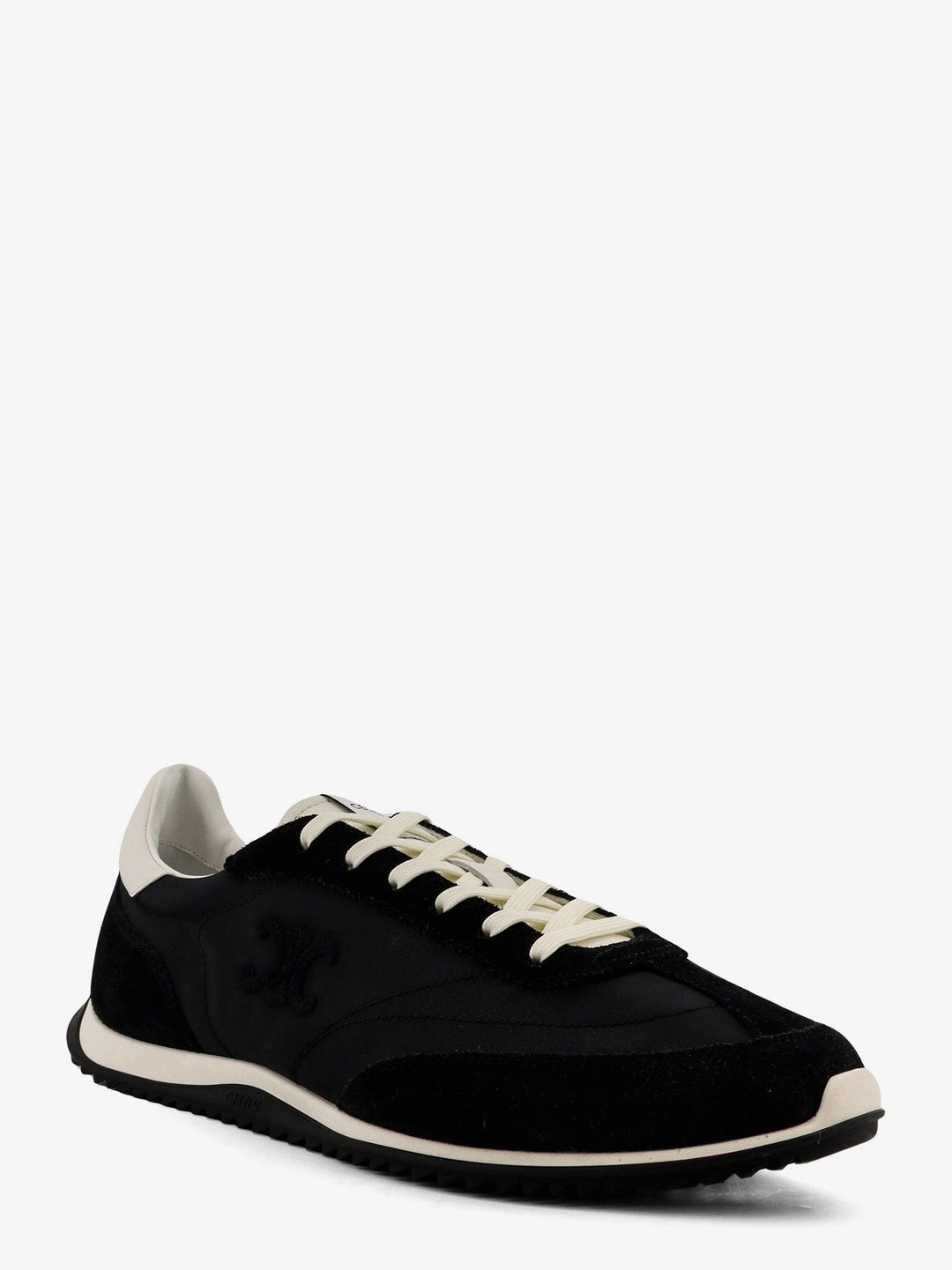 Super Light nylon and suede low-top sneakers