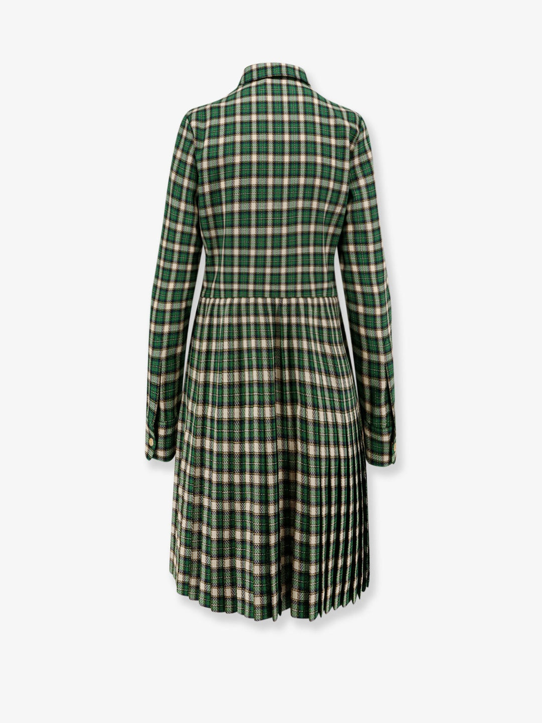 Tartan wool mini dress