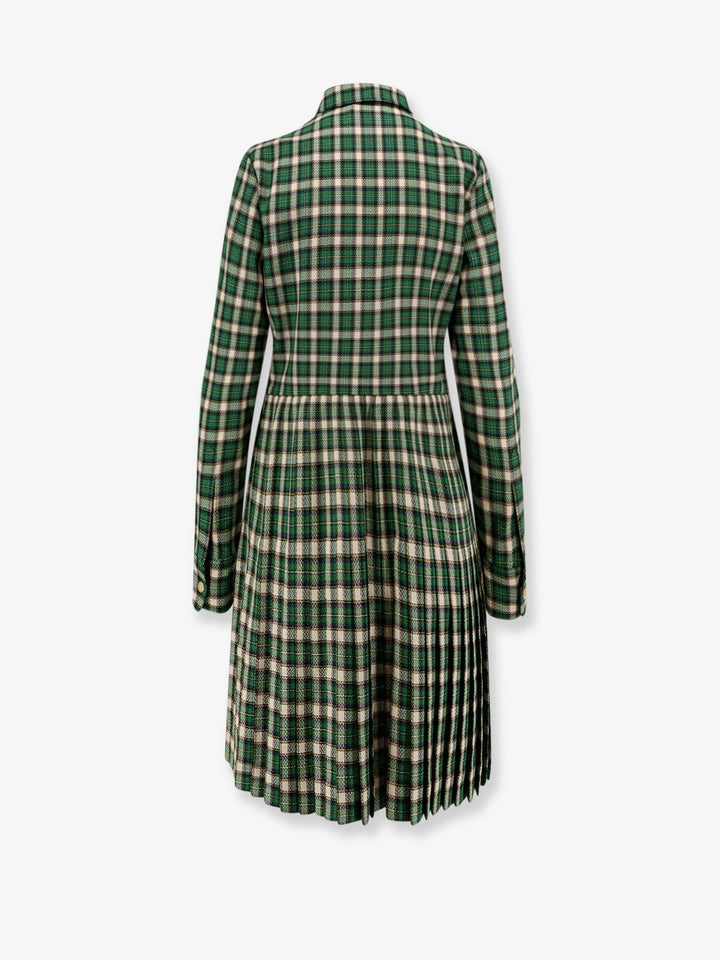 Tartan wool mini dress