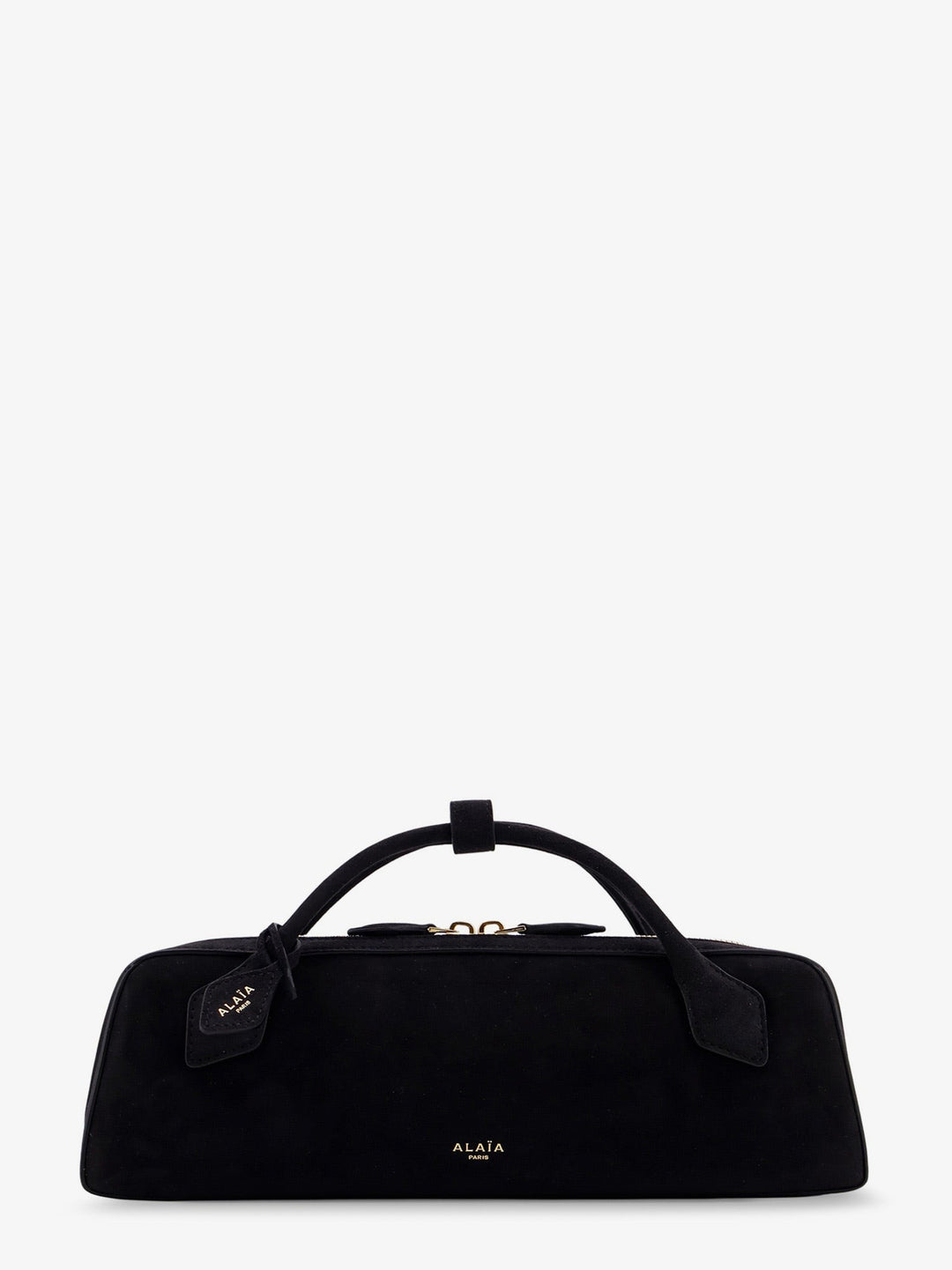 Teckel Clutch suede handbag