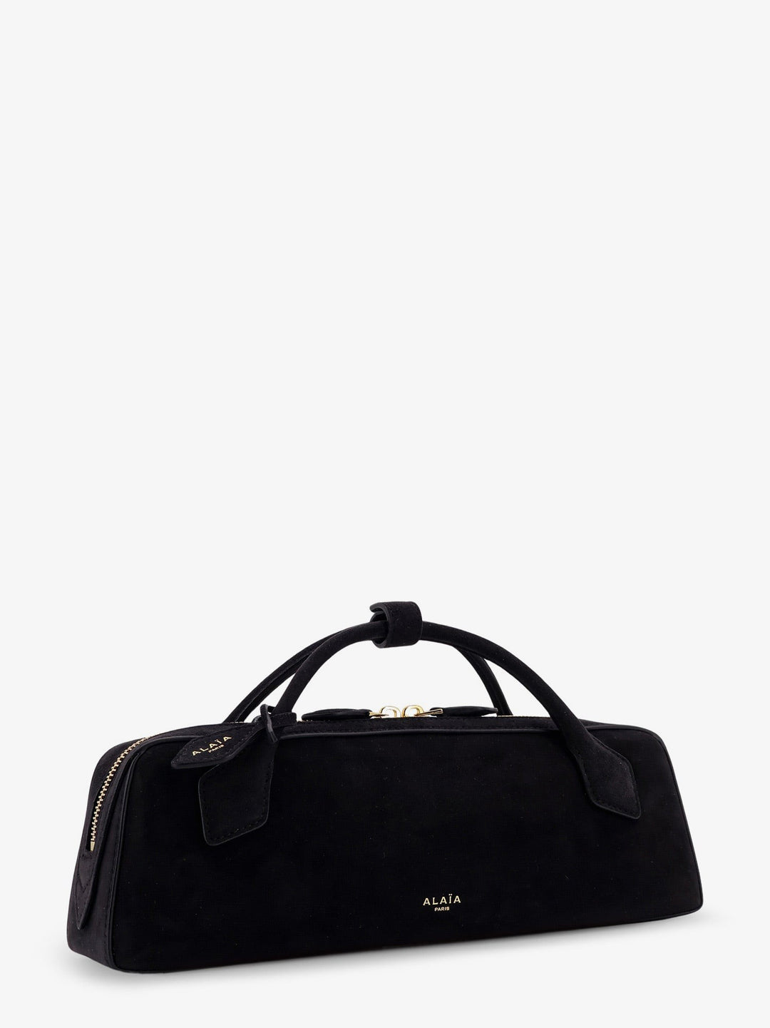 Teckel Clutch suede handbag