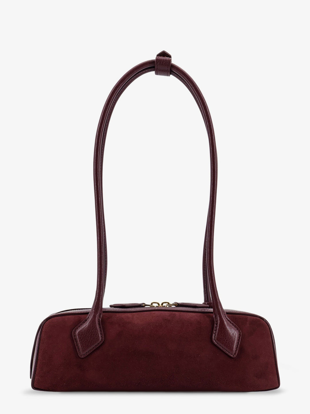 Teckel Small suede shoulder bag