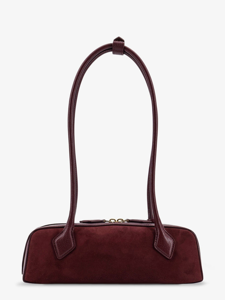 Teckel Small suede shoulder bag