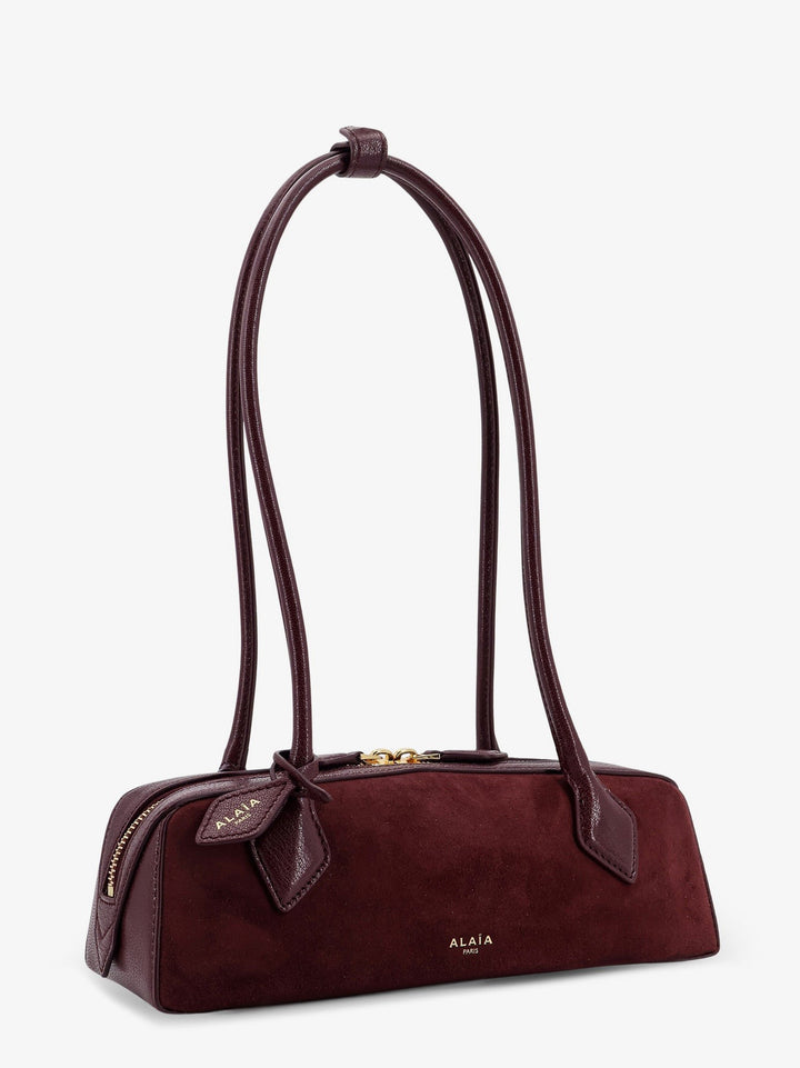 Teckel Small suede shoulder bag