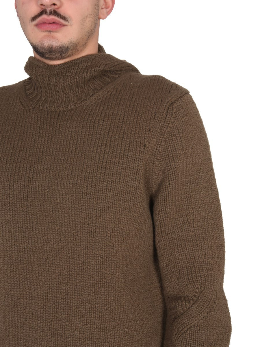 TEXTURED JERSEY WITH HOOD
