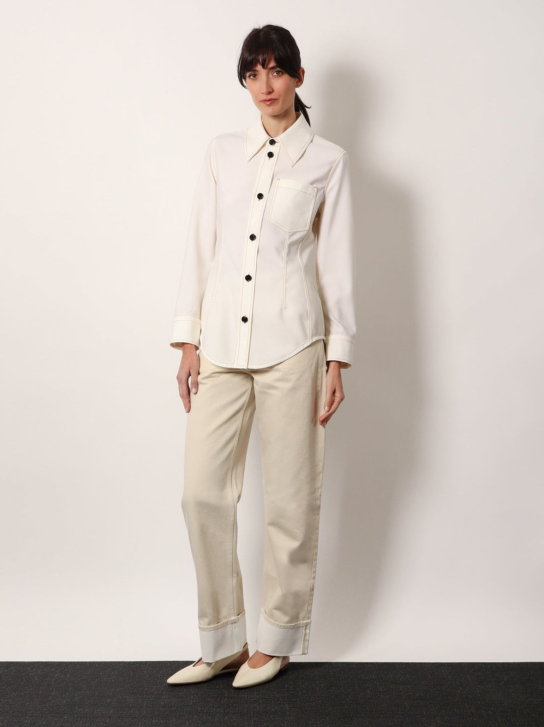 Traverl light wool shirt