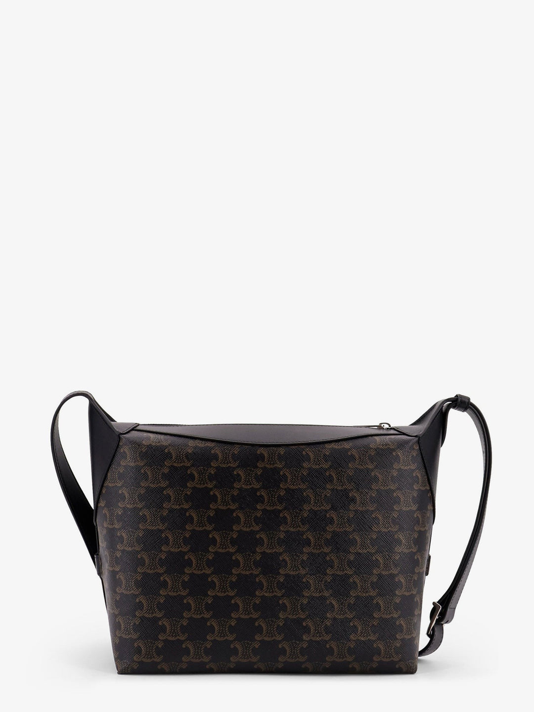 Triomphe canvas and leather shoulder bag