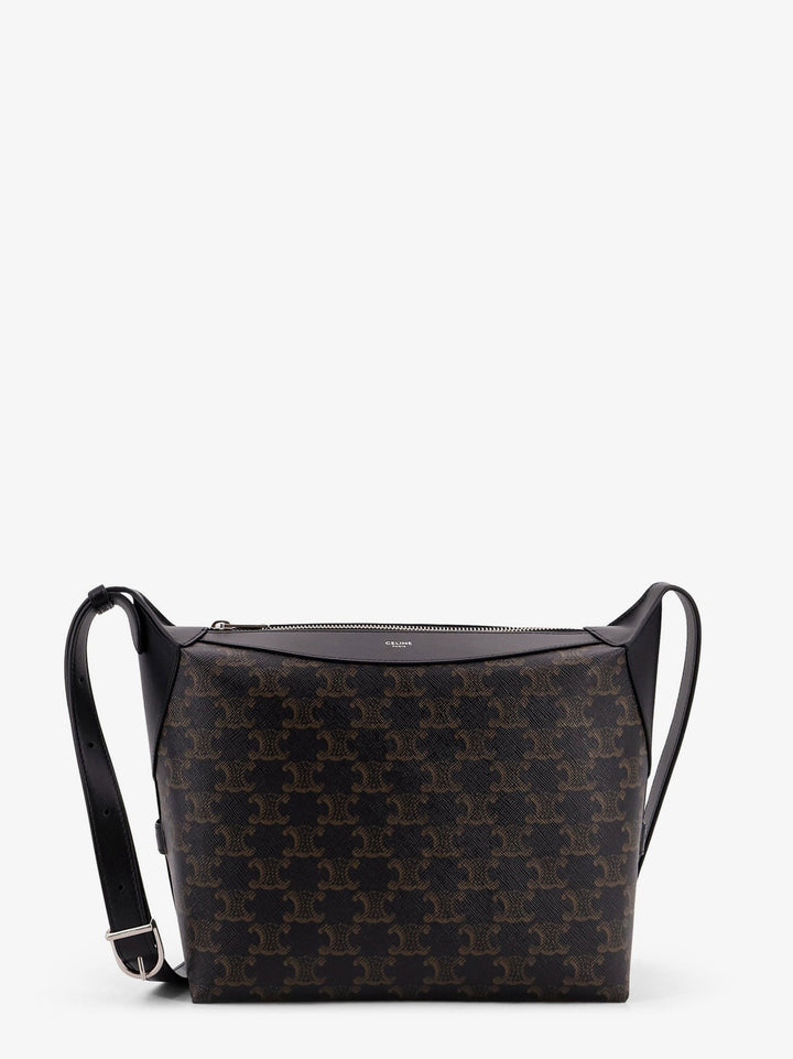 Triomphe canvas and leather shoulder bag