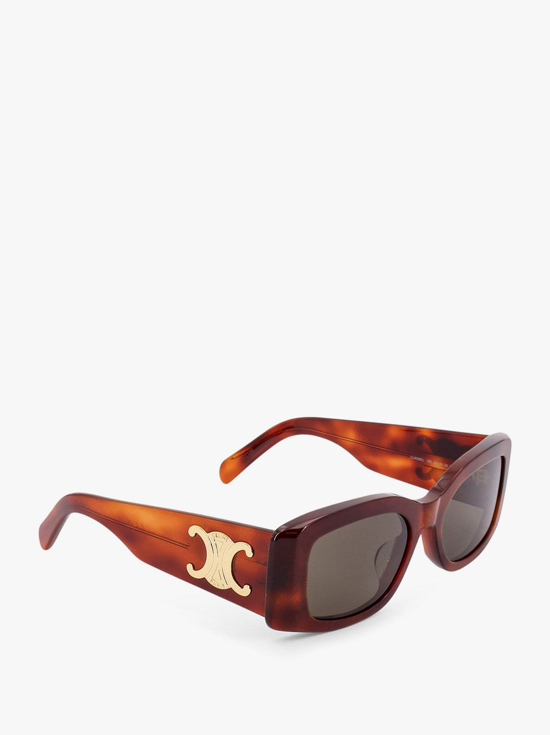 Triomphe XL 01 acetate sunglasses with leather glasses case