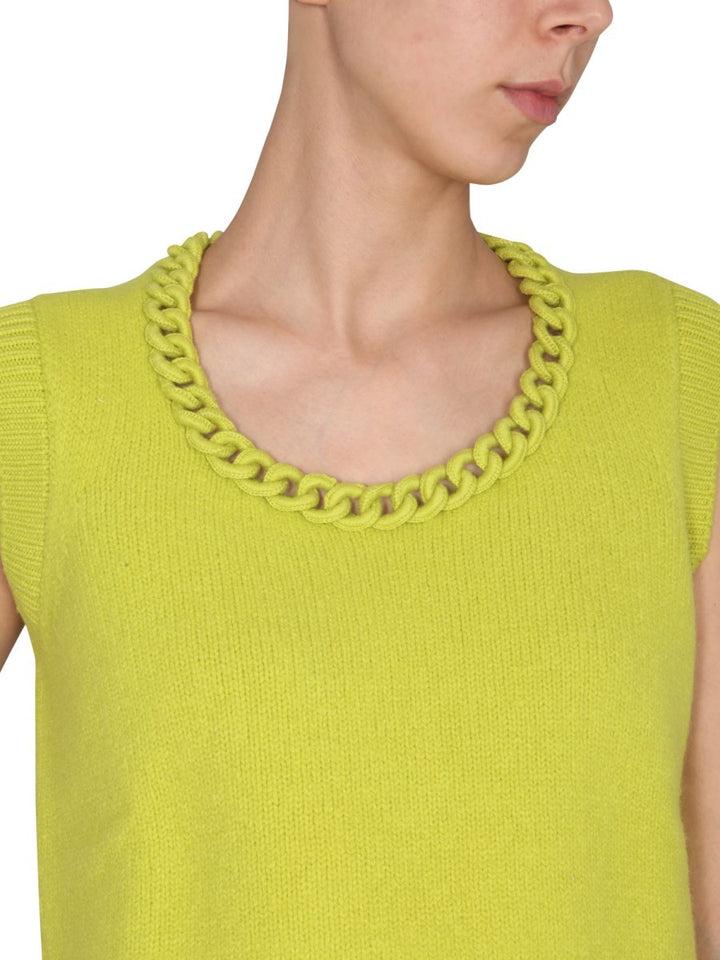 VEST WITH CROCHET CHAIN