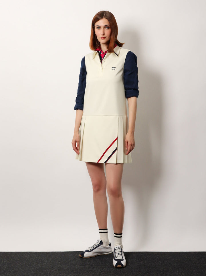 Virgin wool and mohair short dress