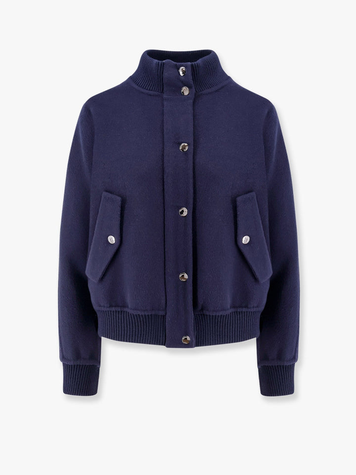 Virgin wool and silk bomber with dior oblique internal motif