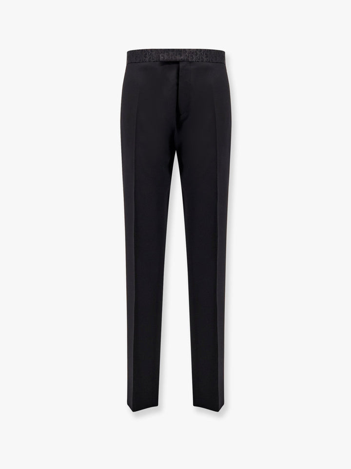 Virgin wool Tuxedo Trousers with Dior Oblique detail