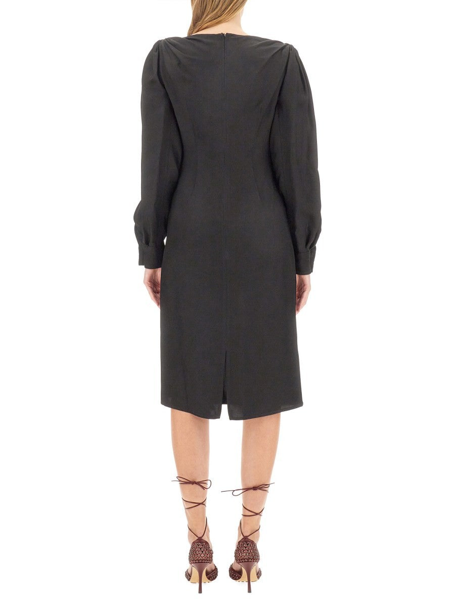 VISCOSE MIDI DRESS
