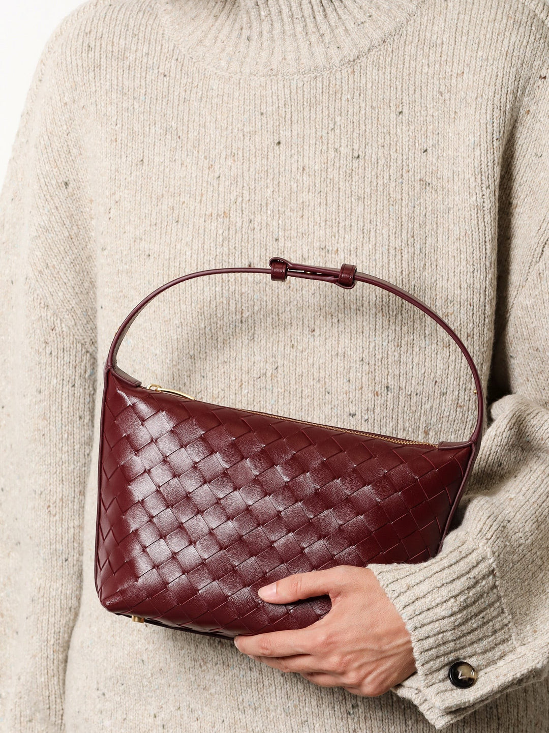 Wallace leather shoulder bag
