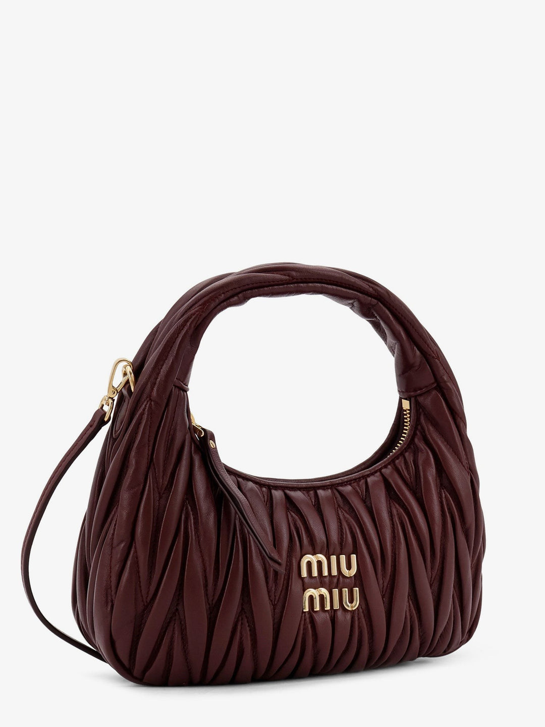 Wander matelassé leather shoulder bag
