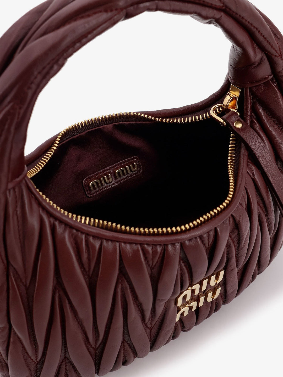 Wander matelassé leather shoulder bag