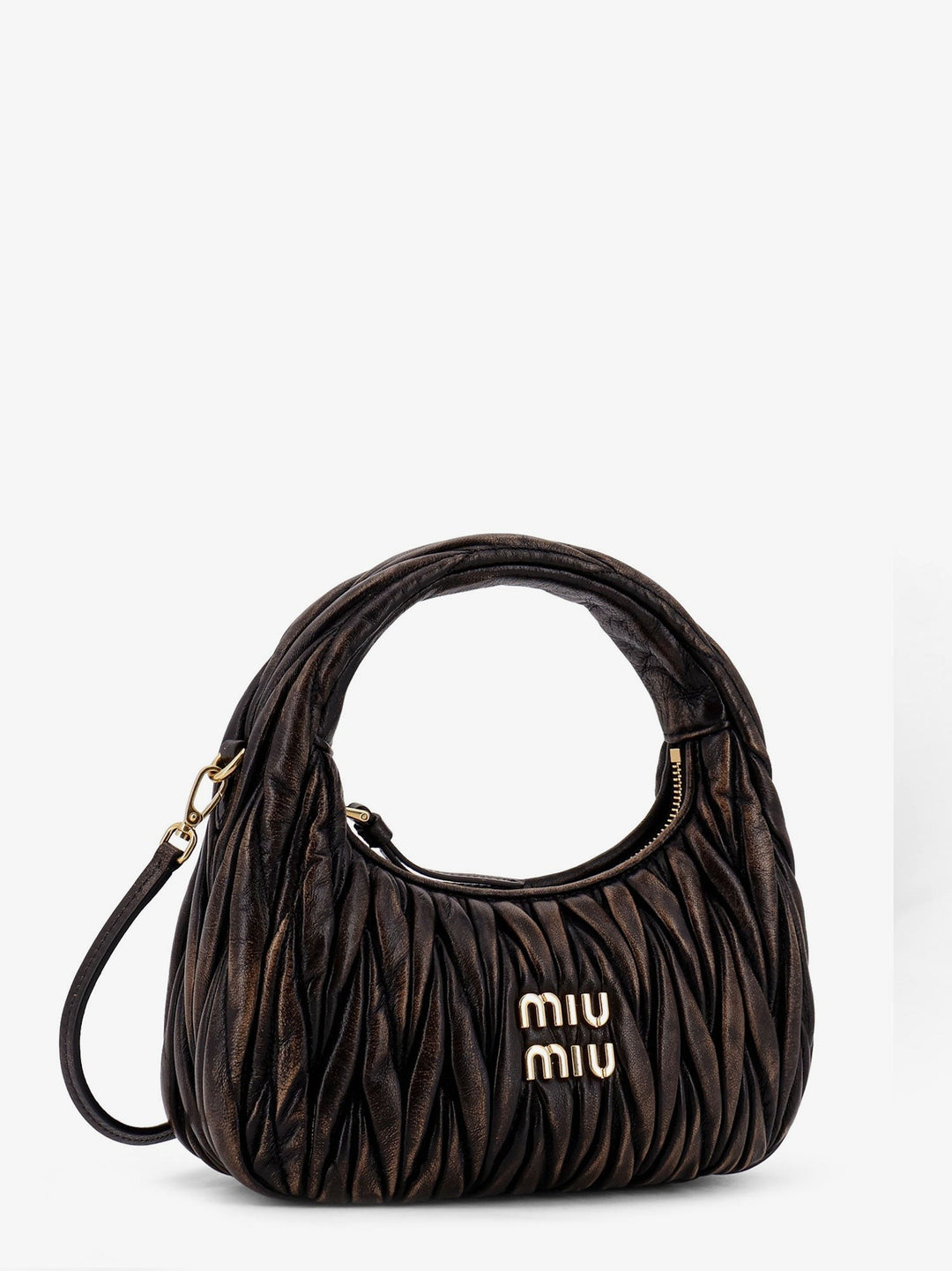 Wander matelassé leather shoulder bag