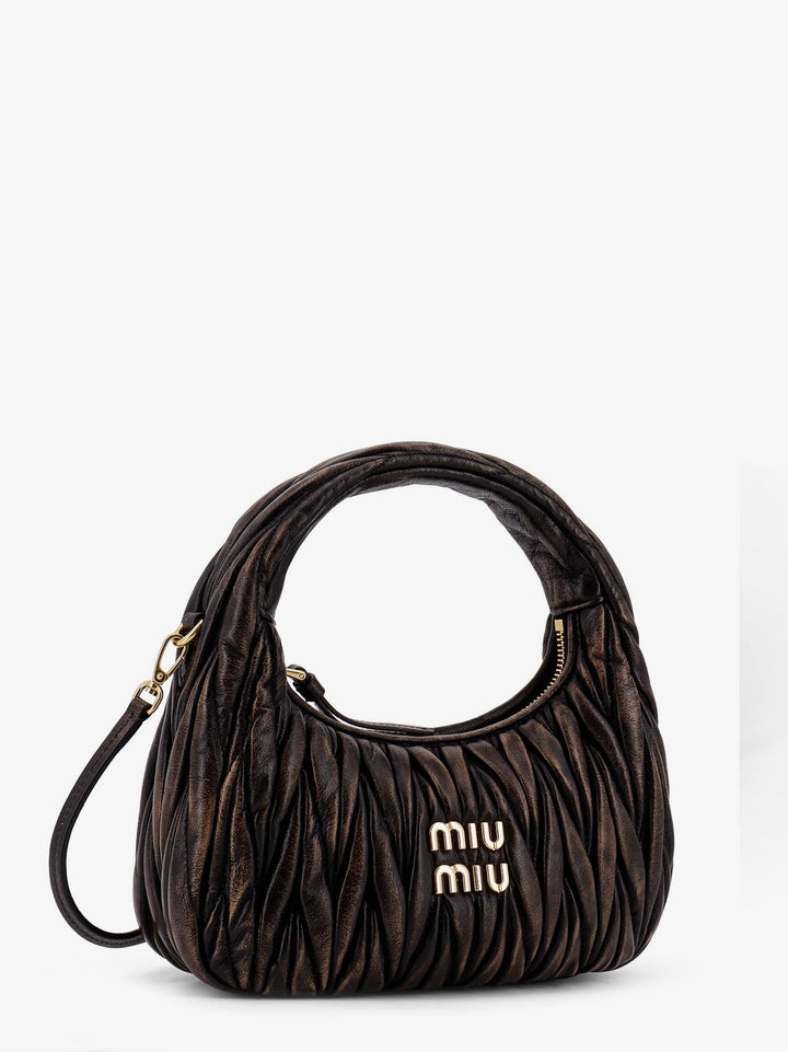 Wander matelassé leather shoulder bag