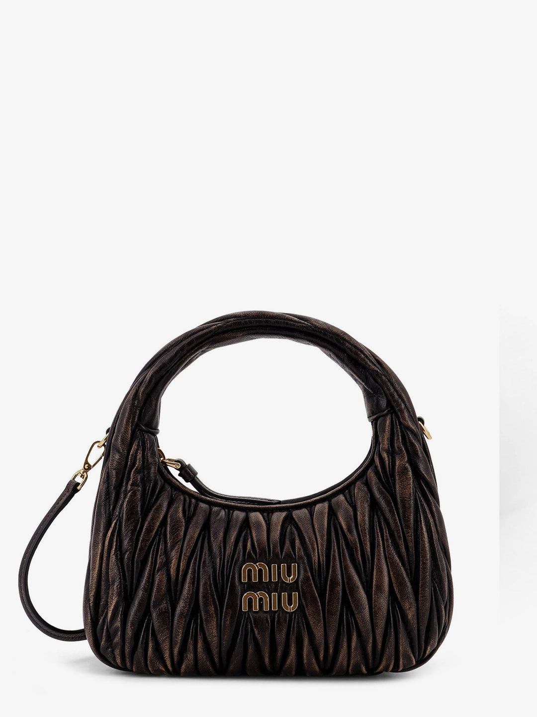 Wander matelassé leather shoulder bag