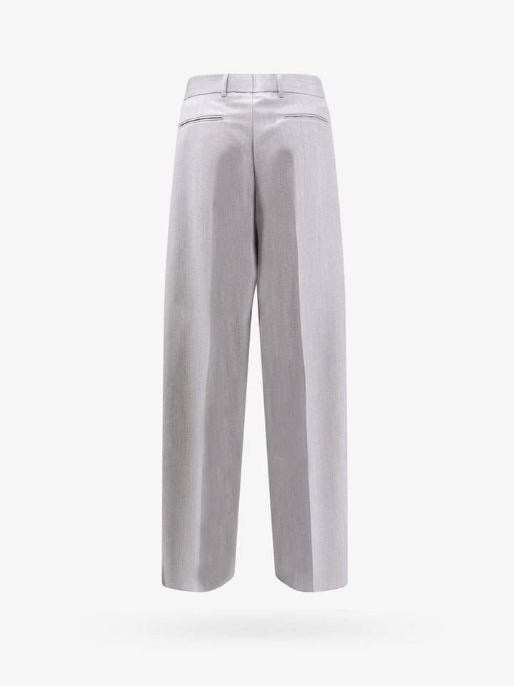 Wool blend trouser with striped motif
