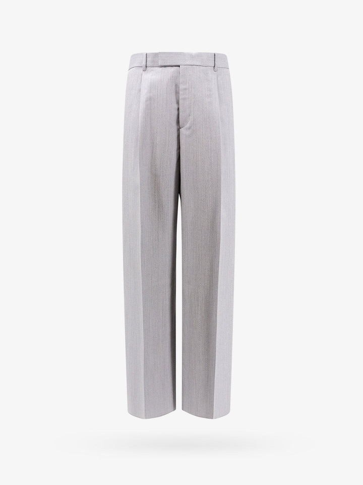 Wool blend trouser with striped motif